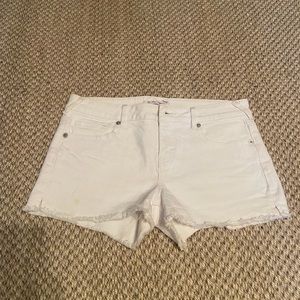 BCBGeneration White Jean Shorts